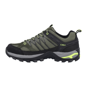 CMP Men's Rigel Low Trekking Waterproof Trail Shoes (Jungle/Yellow Fluo)