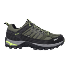 Load image into Gallery viewer, CMP Men&#39;s Rigel Low Trekking Waterproof Trail Shoes (Jungle/Yellow Fluo)
