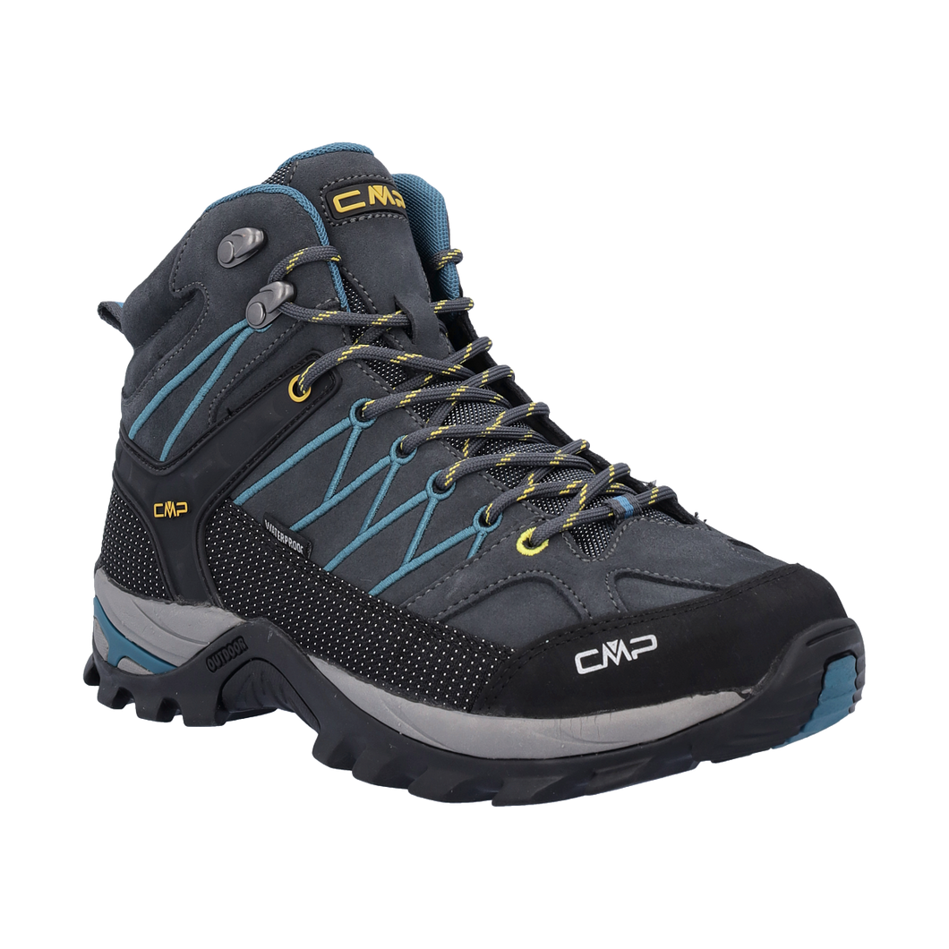 CMP Men's Rigel Waterproof Mid Trail Boots (Antracite-Deep Lake)