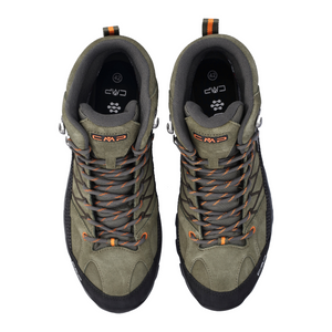 CMP Men's Rigel Waterproof Mid Trail Boots (Olive/Flame)