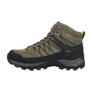 CMP Men's Rigel Waterproof Mid Trail Boots (Olive/Flame)