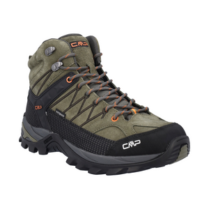 CMP Men's Rigel Waterproof Mid Trail Boots (Olive/Flame)