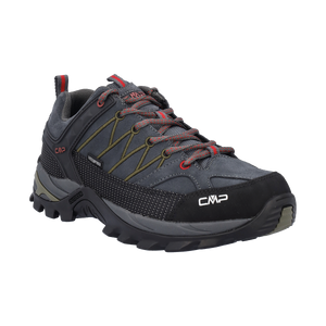 CMP Men's Rigel Waterproof Trail Shoes (Titanio/Chili)