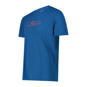 CMP Men's Round Neck Logo Technical Tee (Pacific)