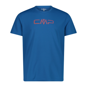 CMP Men's Round Neck Logo Technical Tee (Pacific)