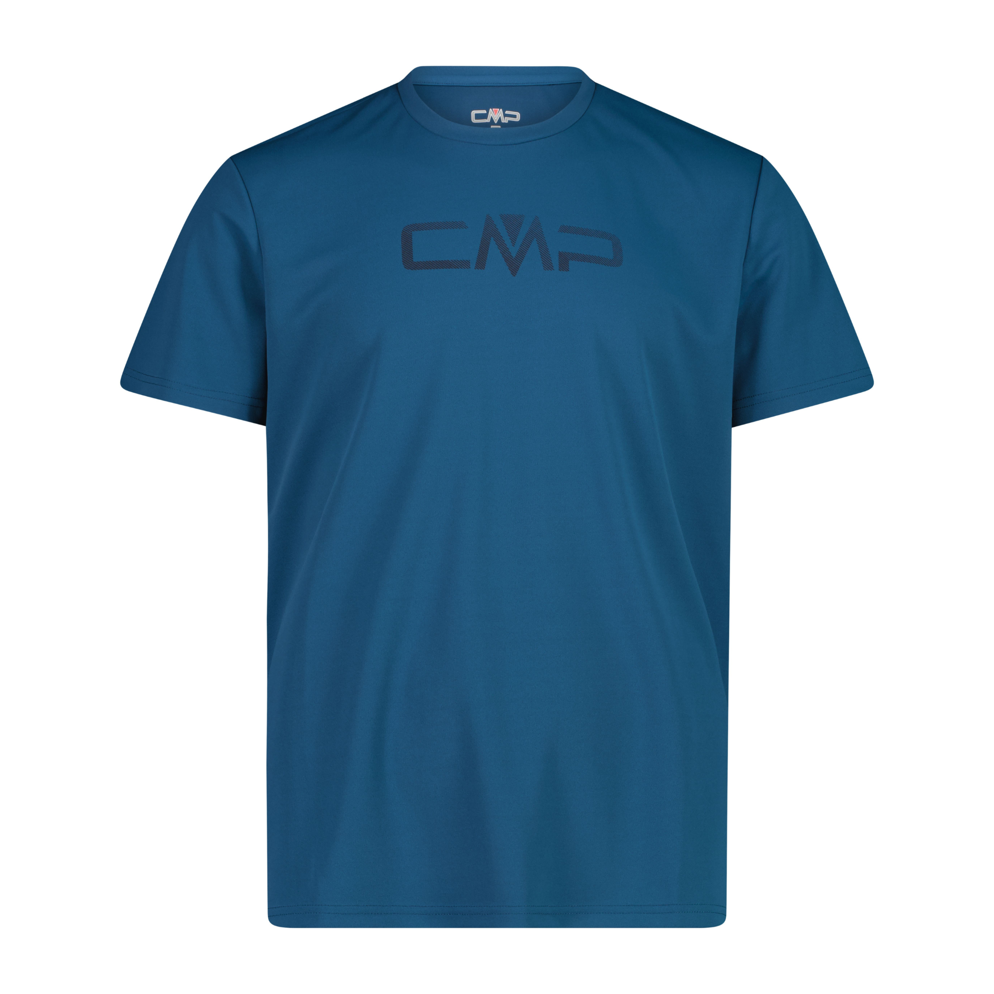 CMP Men's Round Neck Logo Technical Tee (Petroleum)