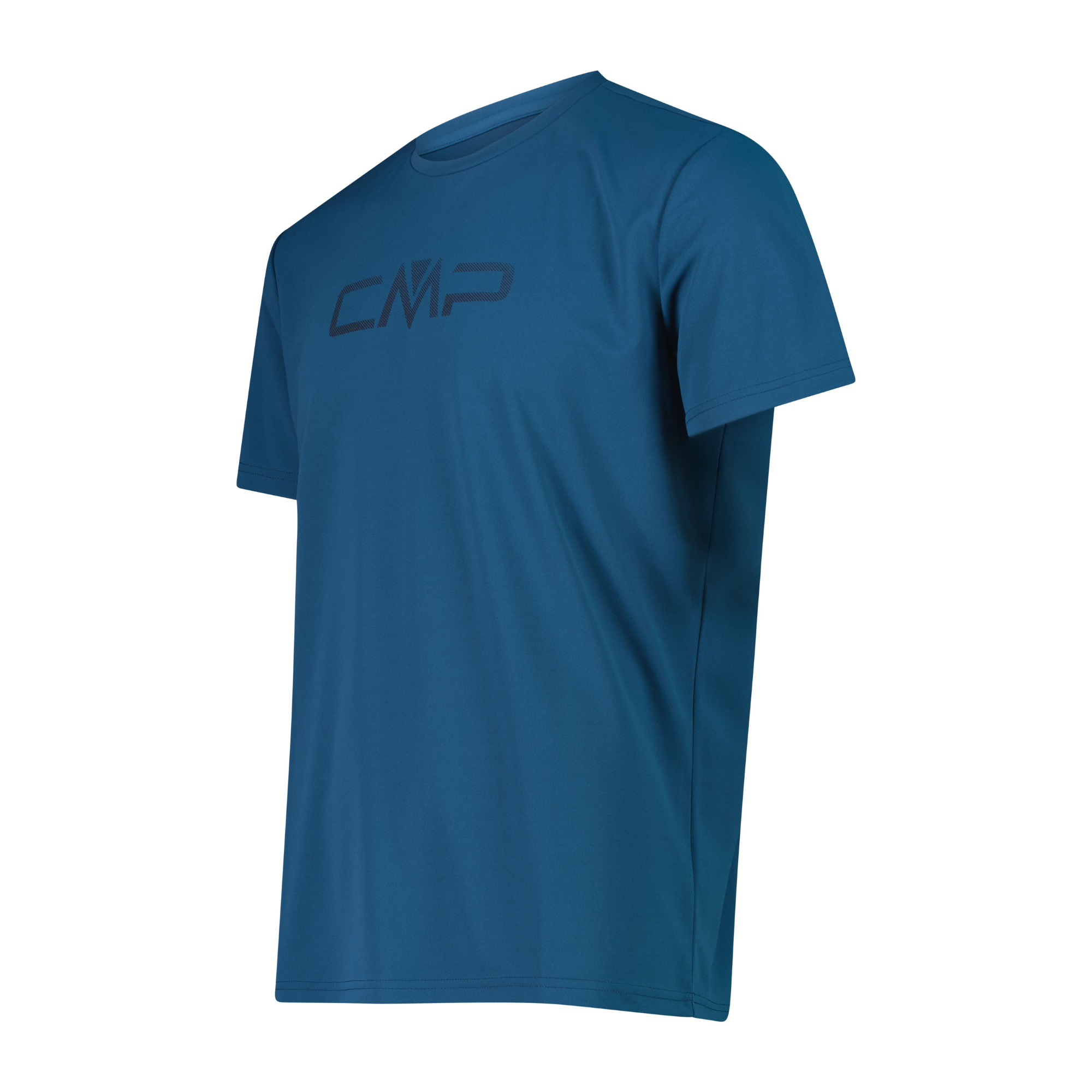 CMP Men's Round Neck Logo Technical Tee (Petroleum)