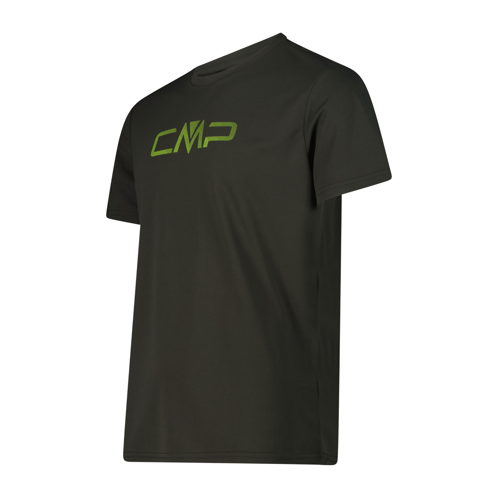 CMP Men's Round Neck Logo Technical Tee (Pine)