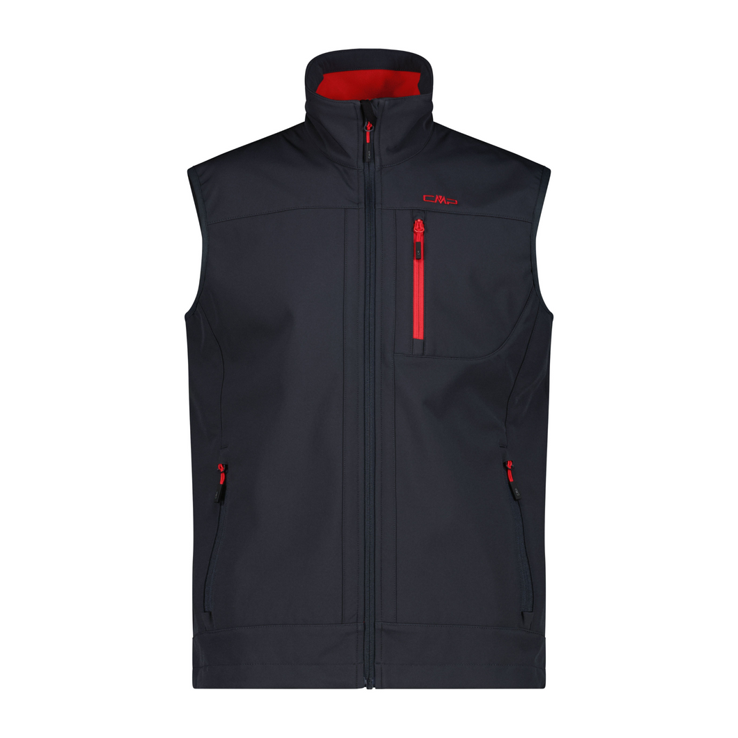 CMP Men's Softshell Vest (Anthracite/Ferrari)
