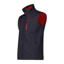 Load image into Gallery viewer, CMP Men&#39;s Softshell Vest (Anthracite/Ferrari)

