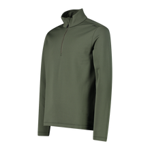 Load image into Gallery viewer, CMP Men&#39;s Stretch-Performance Quarter Zip Fleece Top (Olive)
