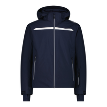 Load image into Gallery viewer, CMP Men&#39;s Twill Hooded Waterproof Ski Jacket (Black Blue)

