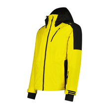 Load image into Gallery viewer, CMP Men&#39;s Twill Hooded Waterproof Ski Jacket (Winter Sun/Nero)
