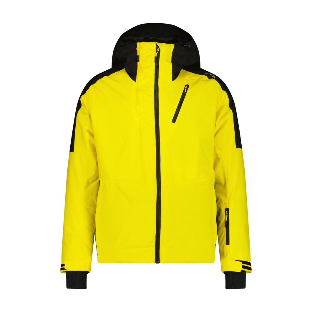 CMP Men's Twill Hooded Waterproof Ski Jacket (Winter Sun/Nero)