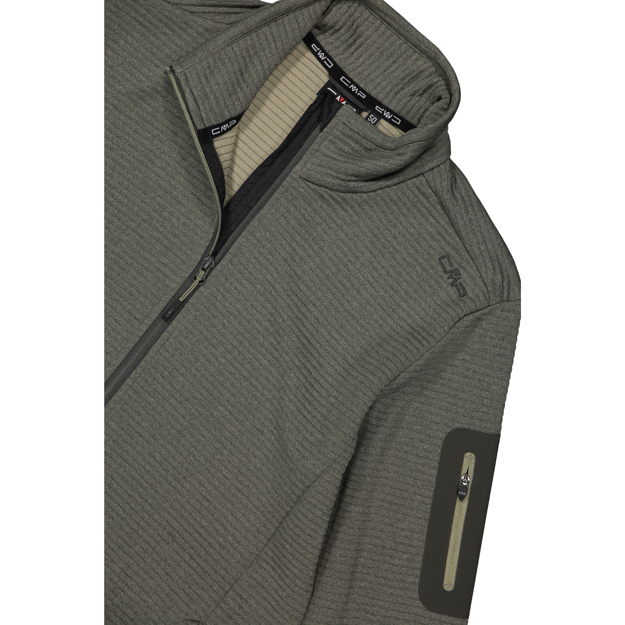 CMP Men's Unlimitech Full Zip Fleece (Pine Mel)