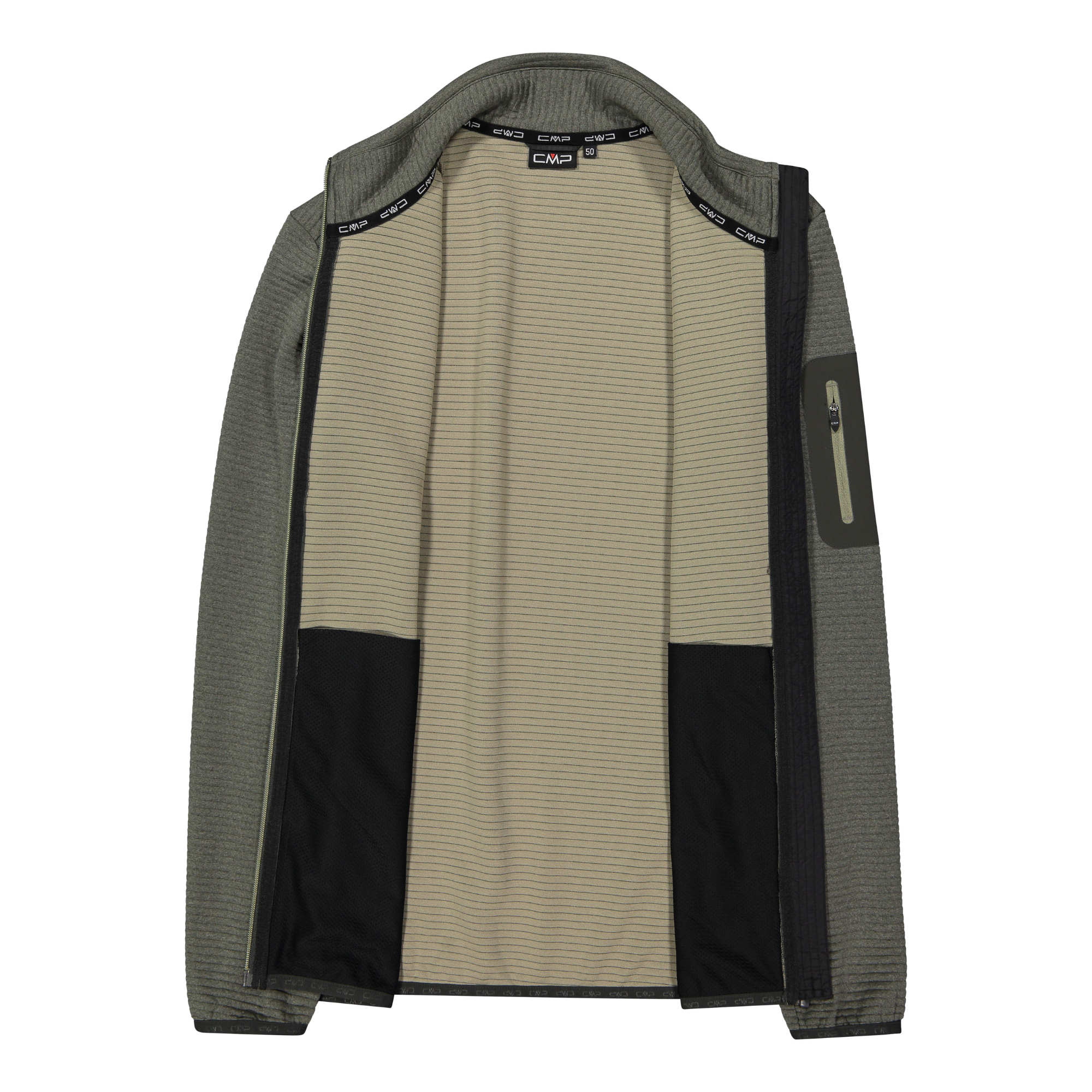 CMP Men's Unlimitech Full Zip Fleece (Pine Mel)