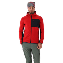 Load image into Gallery viewer, CMP Men’s Unlimitech Grid Tech Hooded Full Zip Fleece (Ferrari)
