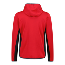 Load image into Gallery viewer, CMP Men’s Unlimitech Grid Tech Hooded Full Zip Fleece (Ferrari)

