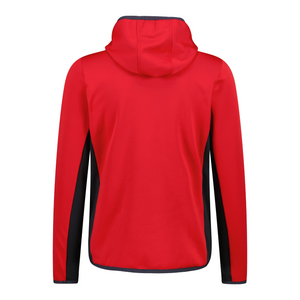 CMP Men’s Unlimitech Grid Tech Hooded Full Zip Fleece (Ferrari)