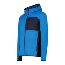 Load image into Gallery viewer, CMP Men’s Unlimitech Grid Tech Hooded Full Zip Fleece (Royal Blue)

