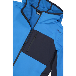CMP Men’s Unlimitech Grid Tech Hooded Full Zip Fleece (Royal Blue)