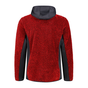 CMP Men's Unlimitech Highloft Hooded Full Zip Fleece (Ferrari/Antracite)