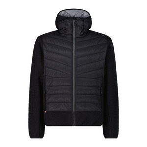 CMP Men's Unlimitech Hybrid Hooded Full Zip Fleece (Anthracite)