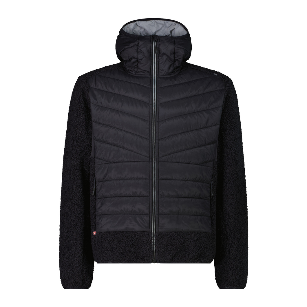 CMP Men's Unlimitech Hybrid Hooded Full Zip Fleece (Anthracite)