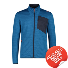 Load image into Gallery viewer, CMP Men&#39;s Unlimitech Stretch Grid Tech Full Zip Fleece (Pacific Melange)
