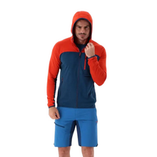 Load image into Gallery viewer, CMP Men&#39;s Unlimitech Terry Fleece Hooded Full Zip Fleece (Ocean)
