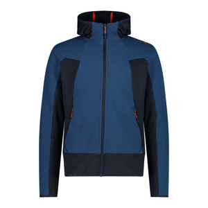 CMP Men's Waffle Full Zip Hooded Fleece (Ocean)