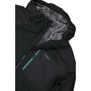 CMP Men's Waterproof Insulated HighLoft Fleece Lined Jacket (Nero/Anthracite)