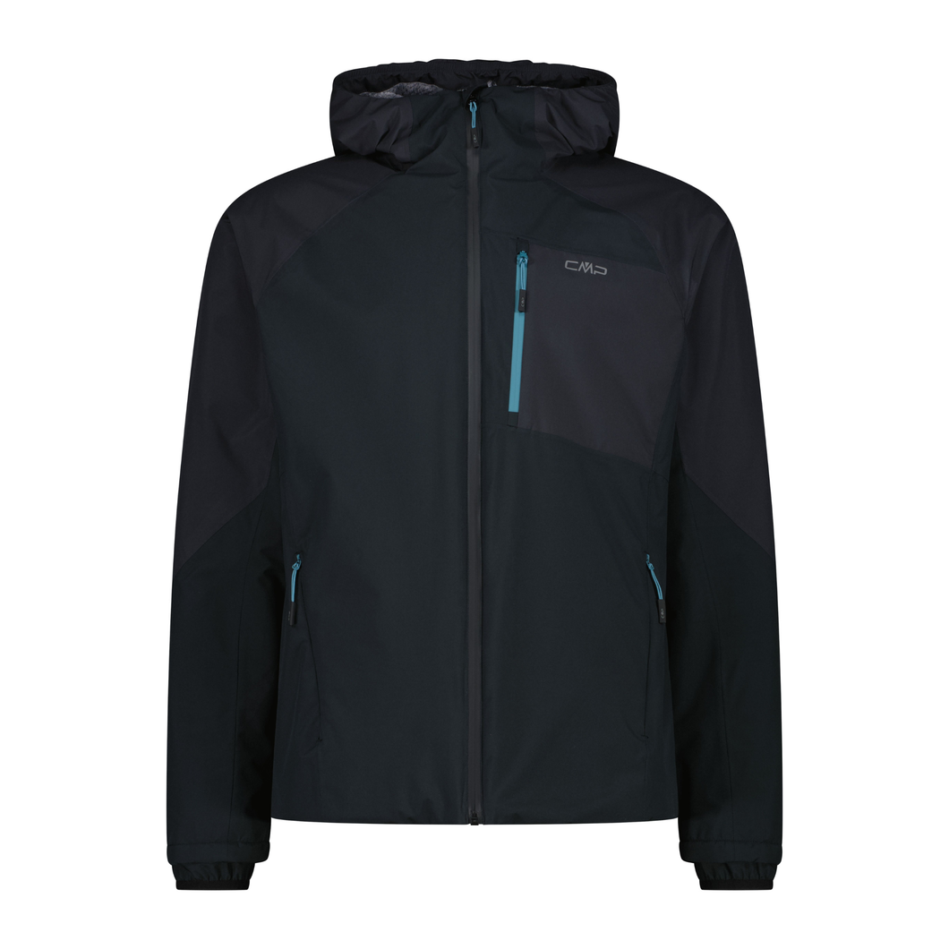 CMP Men's Waterproof Insulated HighLoft Fleece Lined Jacket (Nero/Anthracite)