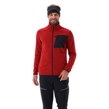 Load image into Gallery viewer, CMP Men&#39;s Zig Zag Full Zip Fleece (Ferrari)
