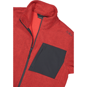 CMP Men's Zig Zag Full Zip Fleece (Ferrari)