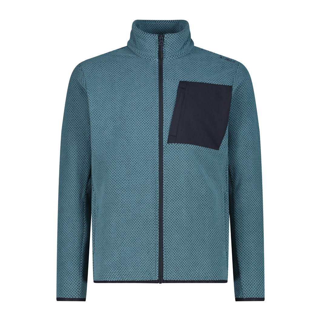 CMP Men's Zig Zag Full Zip Fleece (Nilo)