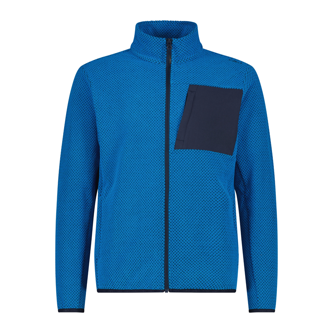 CMP Men's Zig Zag Full Zip Fleece (Royal Blue)