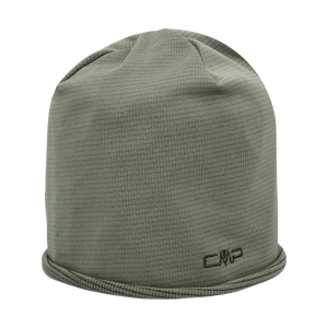 CMP Unisex Grid Fleece Raw-Cut Beanie Hat (Olive)