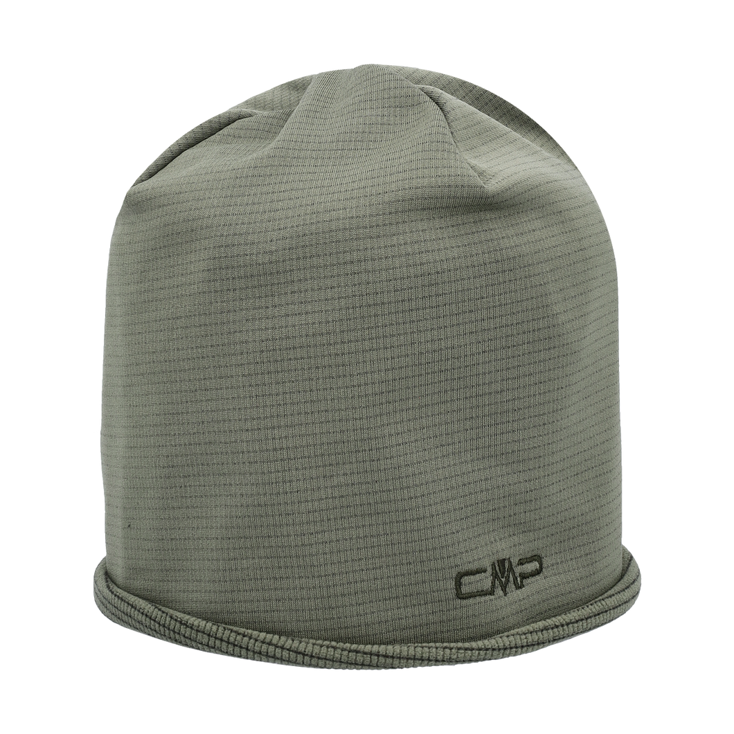 CMP Unisex Grid Fleece Raw-Cut Beanie Hat (Olive)