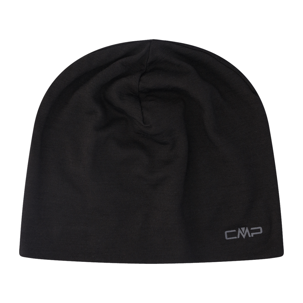 CMP Unisex Merino Beanie Hat (Nero)