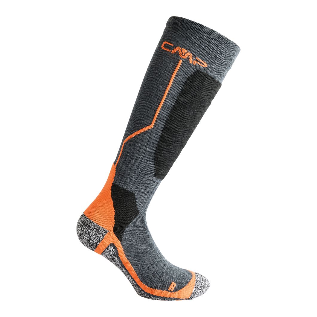 CMP Unisex Wool Blend Ski Socks (Anthracite Melange)