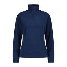Load image into Gallery viewer, CMP Women&#39;s Arctic Quarter Zip Fleece Top (Blue Ink)
