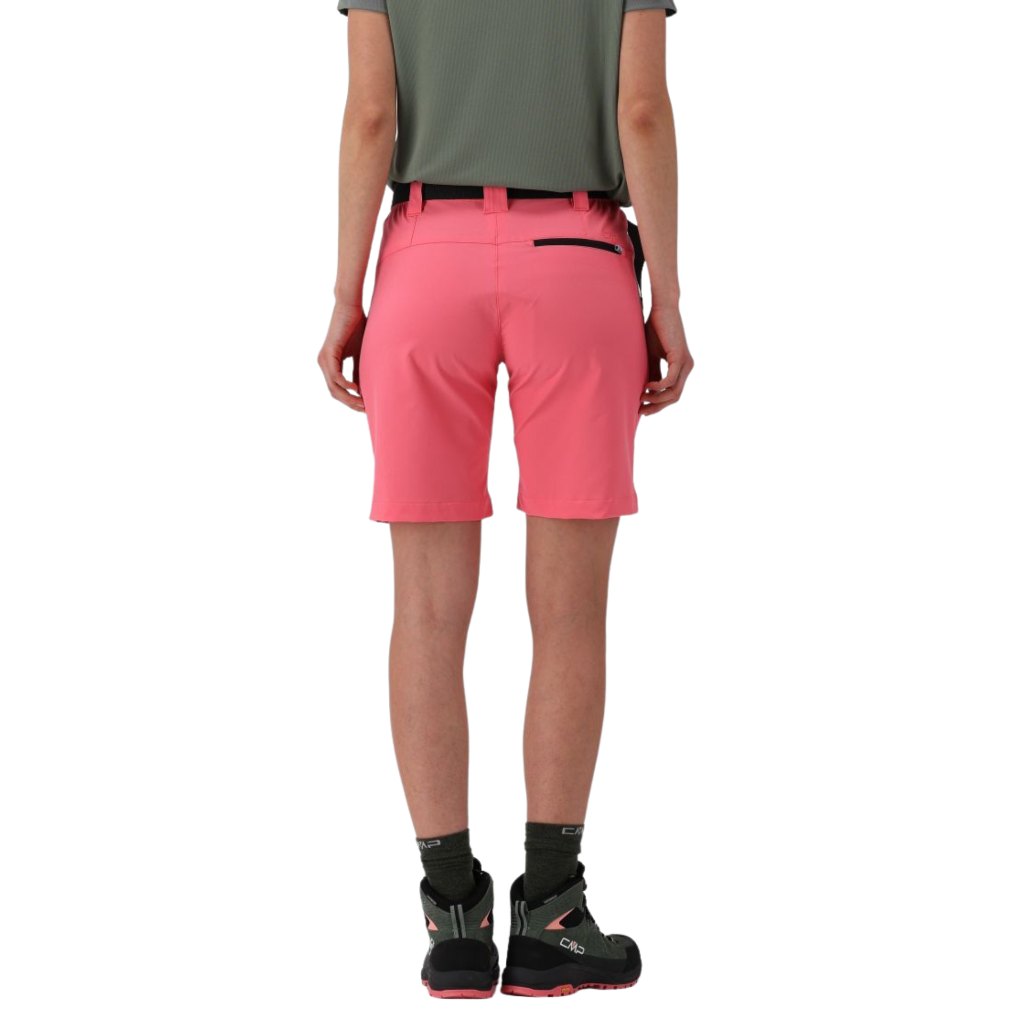 CMP Women's Bermuda Belted Shorts (Coral)(8in)