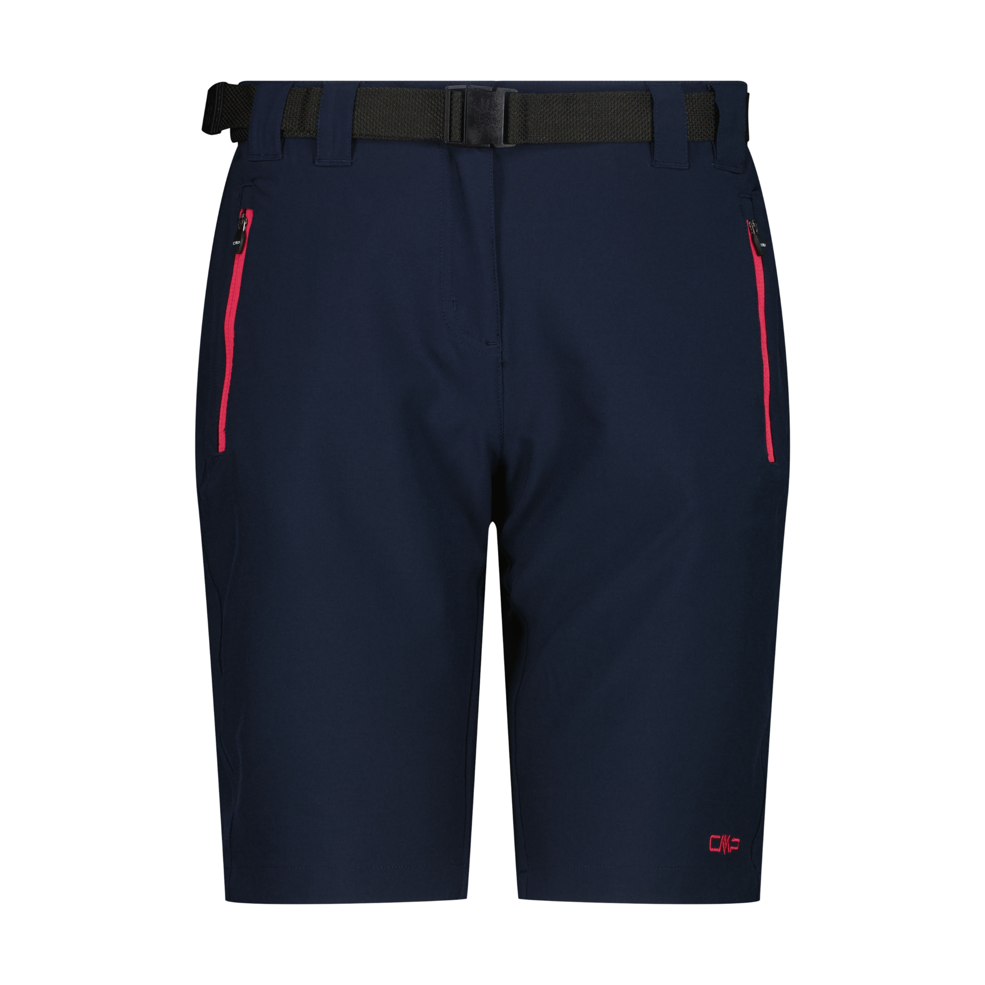 CMP Women's Bermuda Belted Shorts (Blue/Magenta)(10in)