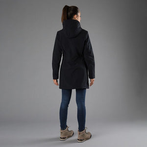 CMP Women's Softshell Fleece Lined Hooded Parka (Nero)