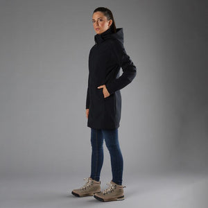 CMP Women's Softshell Fleece Lined Hooded Parka (Nero)