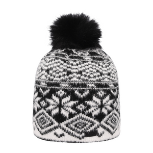 CMP Women’s Fleece Lined Knitted Beanie Hat (Nero)