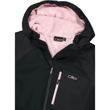 Load image into Gallery viewer, CMP Women&#39;s HighLoft Fleece Lined Waterproof Insulated Jacket (Nero/Anthracite)
