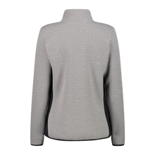 Load image into Gallery viewer, CMP Women&#39;s Knit-Tech Jacquard Print Full Zip Fleece (Gesso/Antracite)
