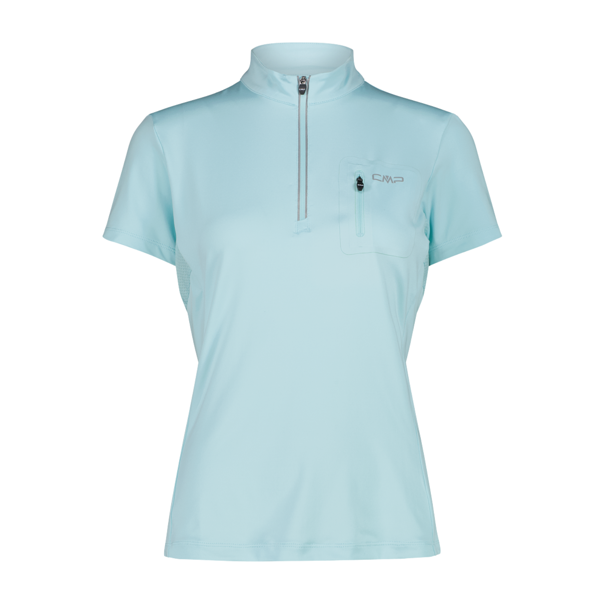 CMP Women's Half Zip Short Sleeve Technical Bike Tee Opale E412 35N6696